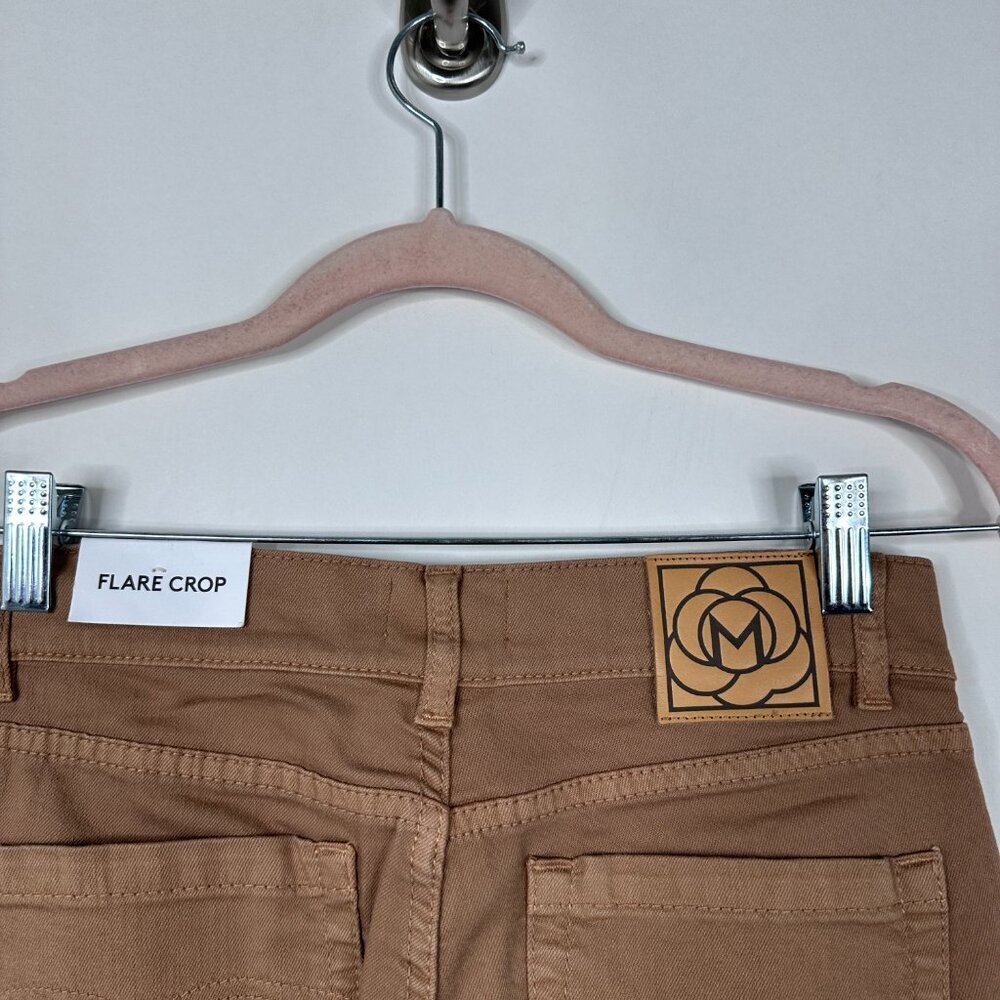 NWT Marella Sport High Rise Flare Crop Jeans Brown 6 #1224 - Picture 4 of 8